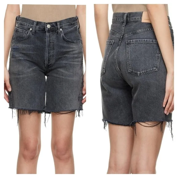 Citizens of Humanity Camilla Frayed-Hem Shorts Size 25 - Picture 8 of 8